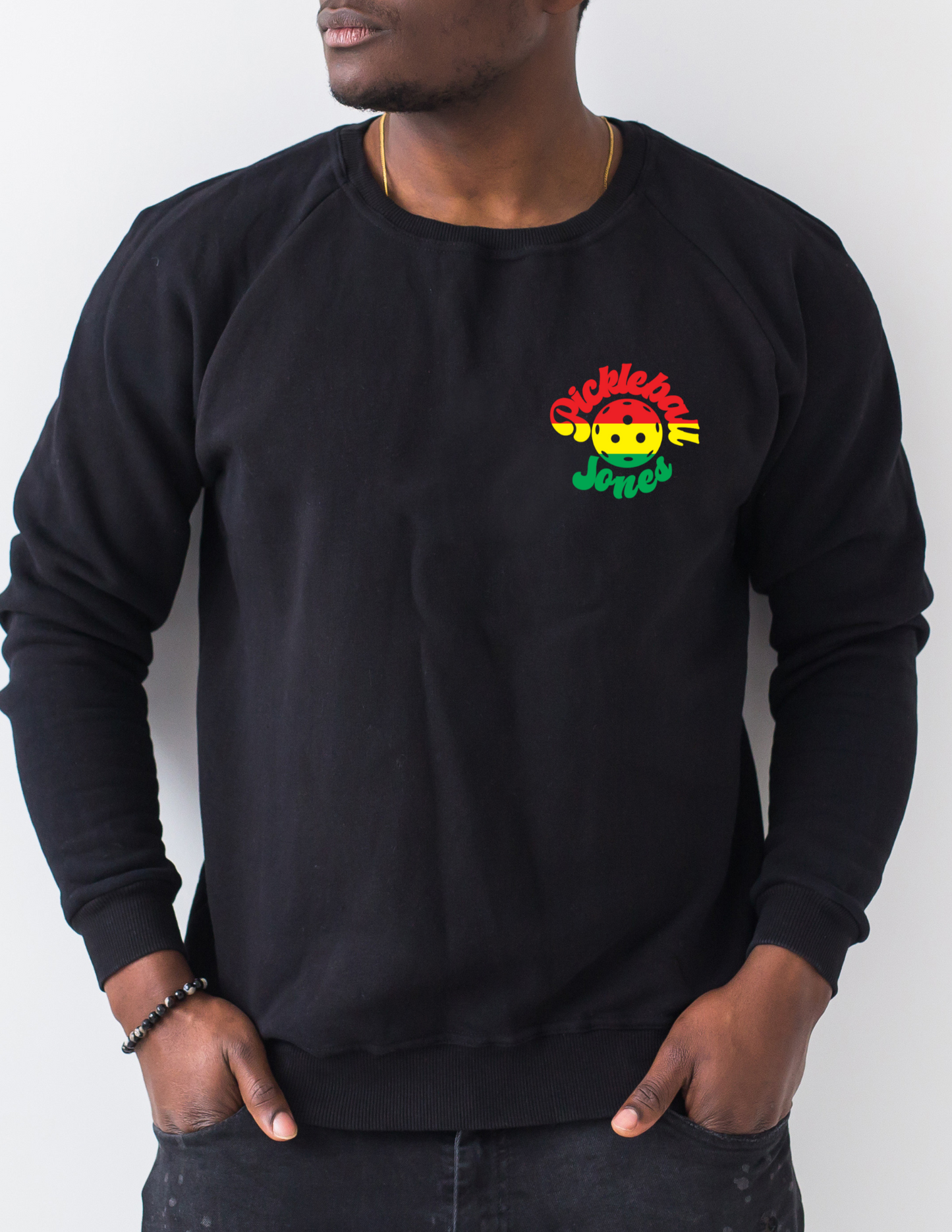 Rasta Crew Neck Black Sweatshirt