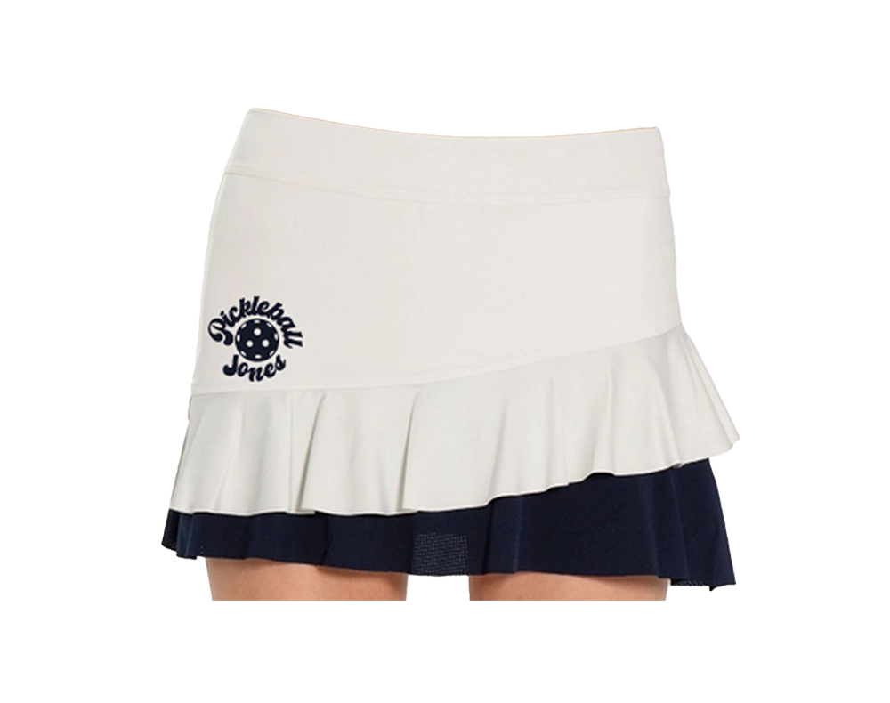 Ladies Courtside Charm White and Midnight Blue