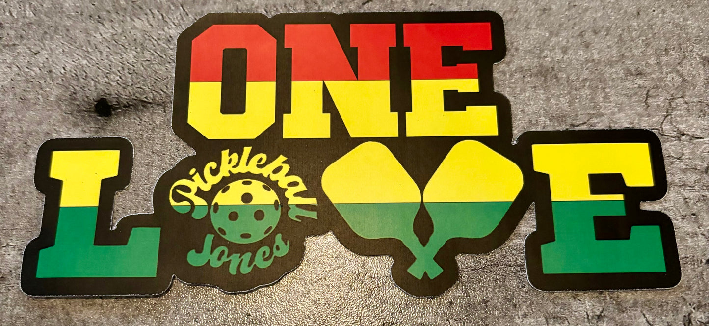 PBJ One Love Vinyl Sticker