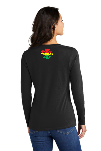 Rasta Ladies Long Sleeve V-Neck