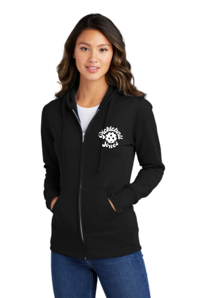 Ladies Core Fleece LOVE Full-Zip Hooded Sweatshirt