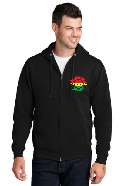 Rasta Full Zip Black Sweatshirt