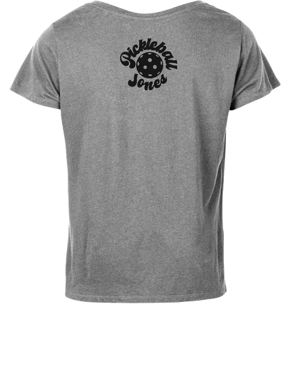 Men's Crew Neck Gray Pickleball "Bones"