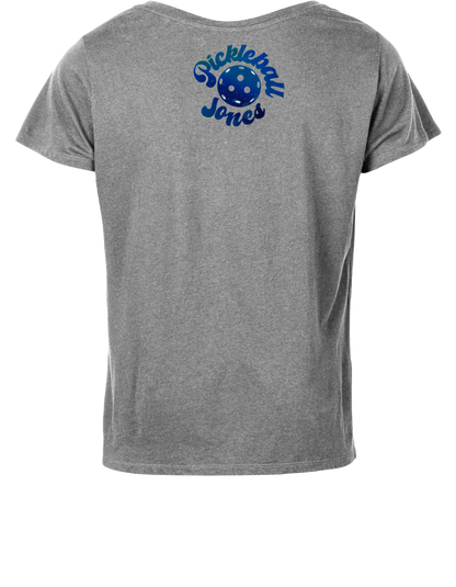 Men's Crew Neck Gray "Trippy Pickle" Green/Blue