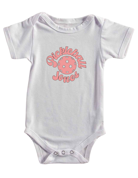 Pickleball Jones Baby Onesie