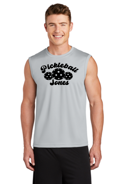 Men's Sleeveless Tank Triple Pickle Silver