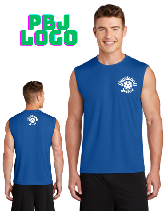 Men's Sleeveless Tank PBJ Logo Royal Blue