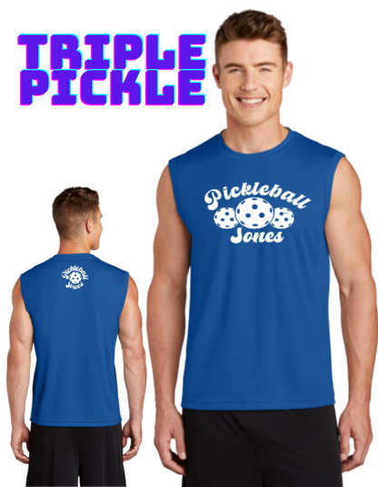 Men's Sleeveless Tank Triple Pickle Royal Blue