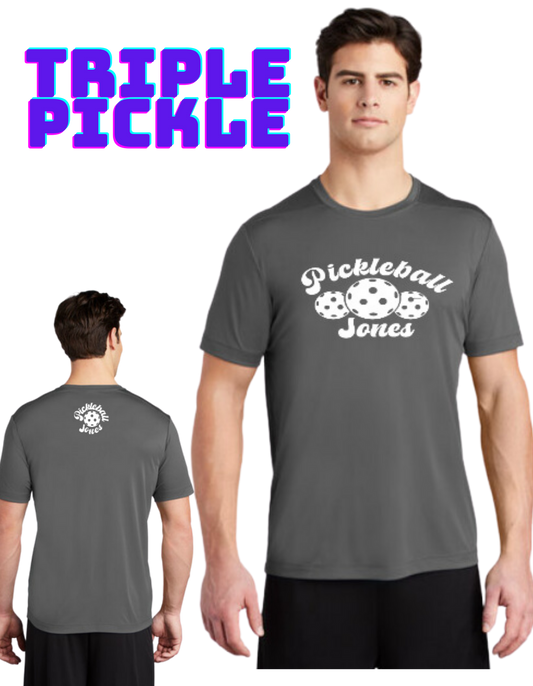 Men's Short Sleeve UV Triple Pickle Smoke Grey